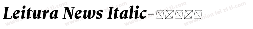 Leitura News Italic字体转换